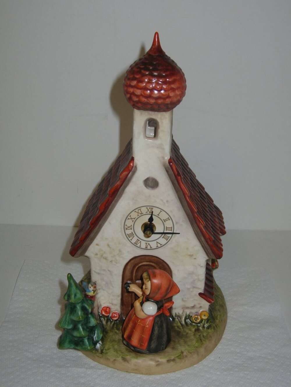 Hummel Goebel "Chapel Time" Clock HUM #442 TMK6 11" Tall The Love Lives On Works